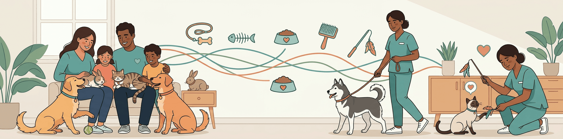 Pet care banner